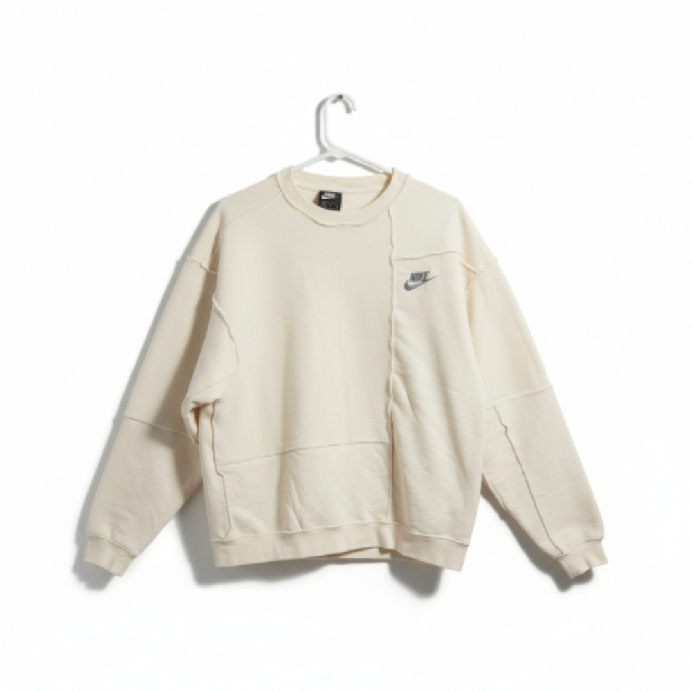 Nike Crewneck Sweatshirt in Cream with Small Logo